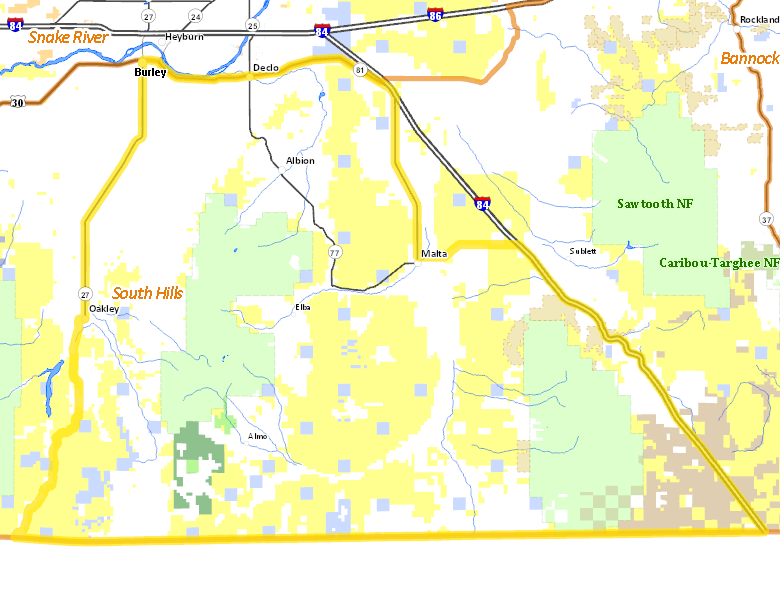 Map of Hunt Area