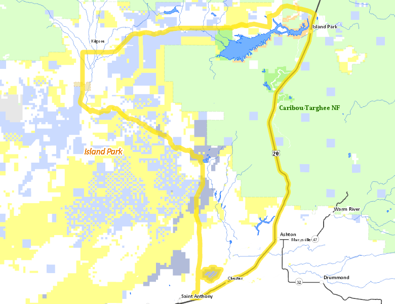 Map of Hunt Area