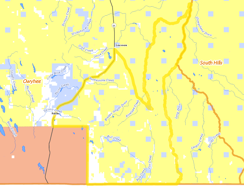 Map of Hunt Area