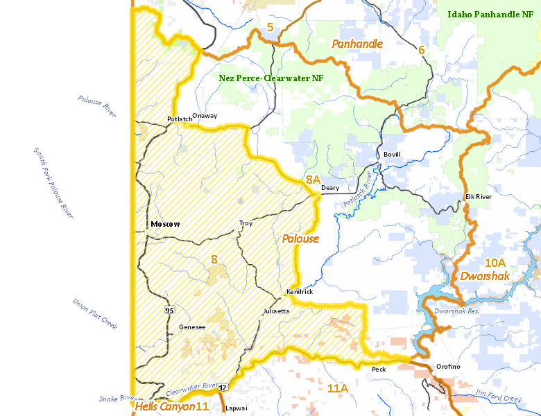 Map of Hunt Area