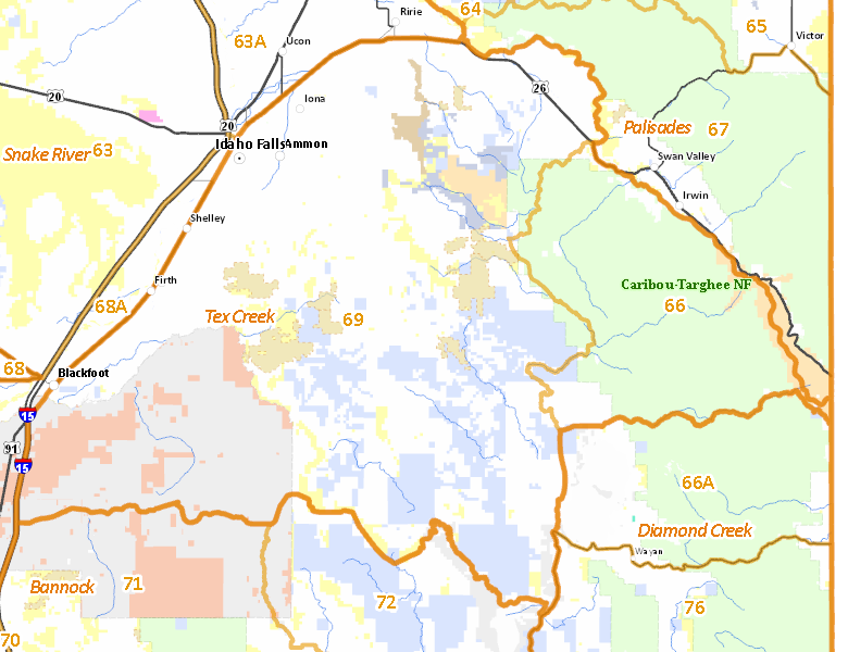 Map of Hunt Area