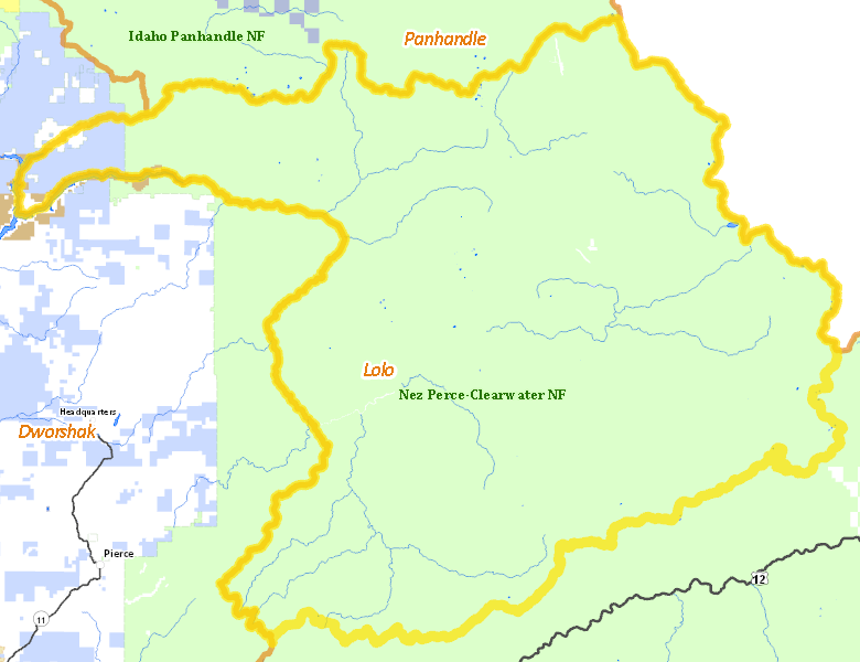 Map of Hunt Area