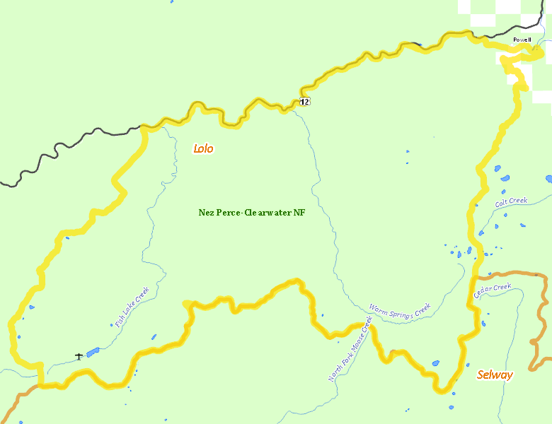 Map of Hunt Area