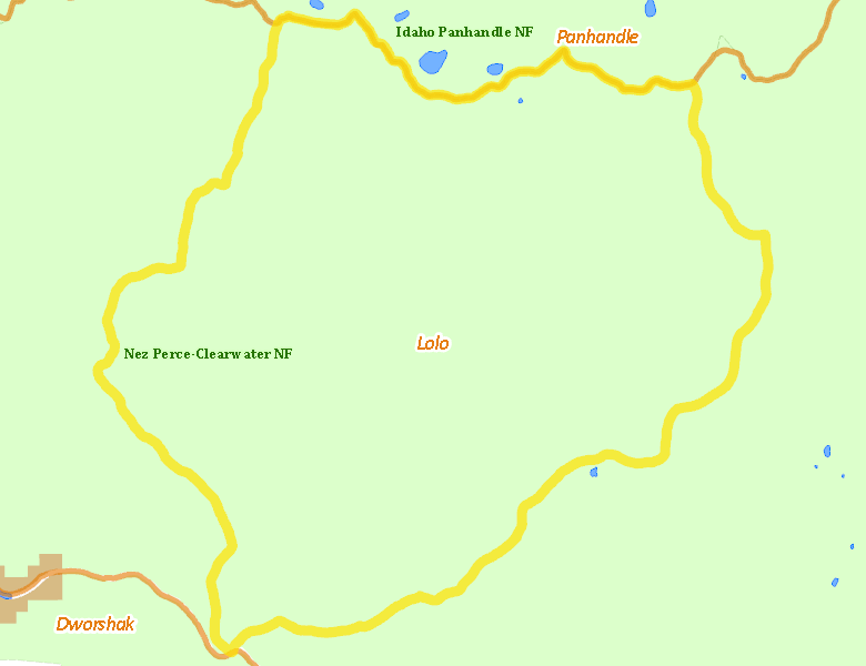Map of Hunt Area