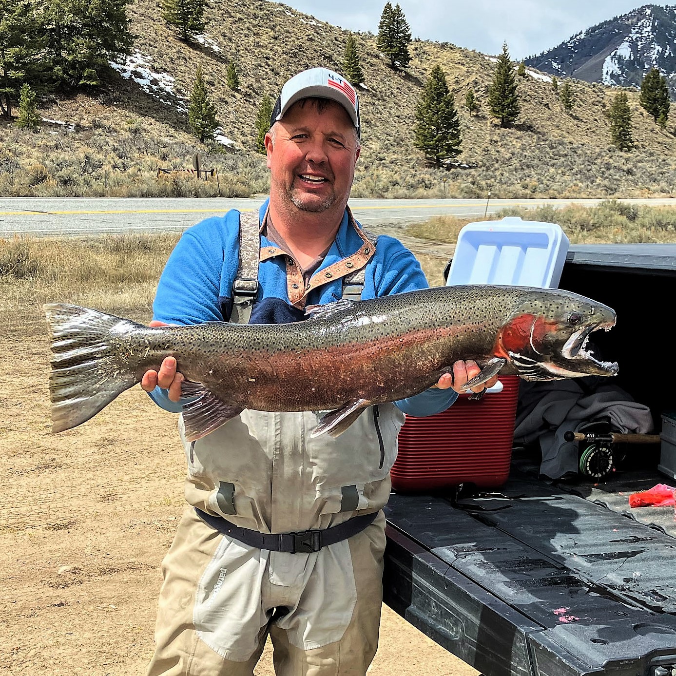 Steelhead Angler, Upper Salmon, 4-23-2023