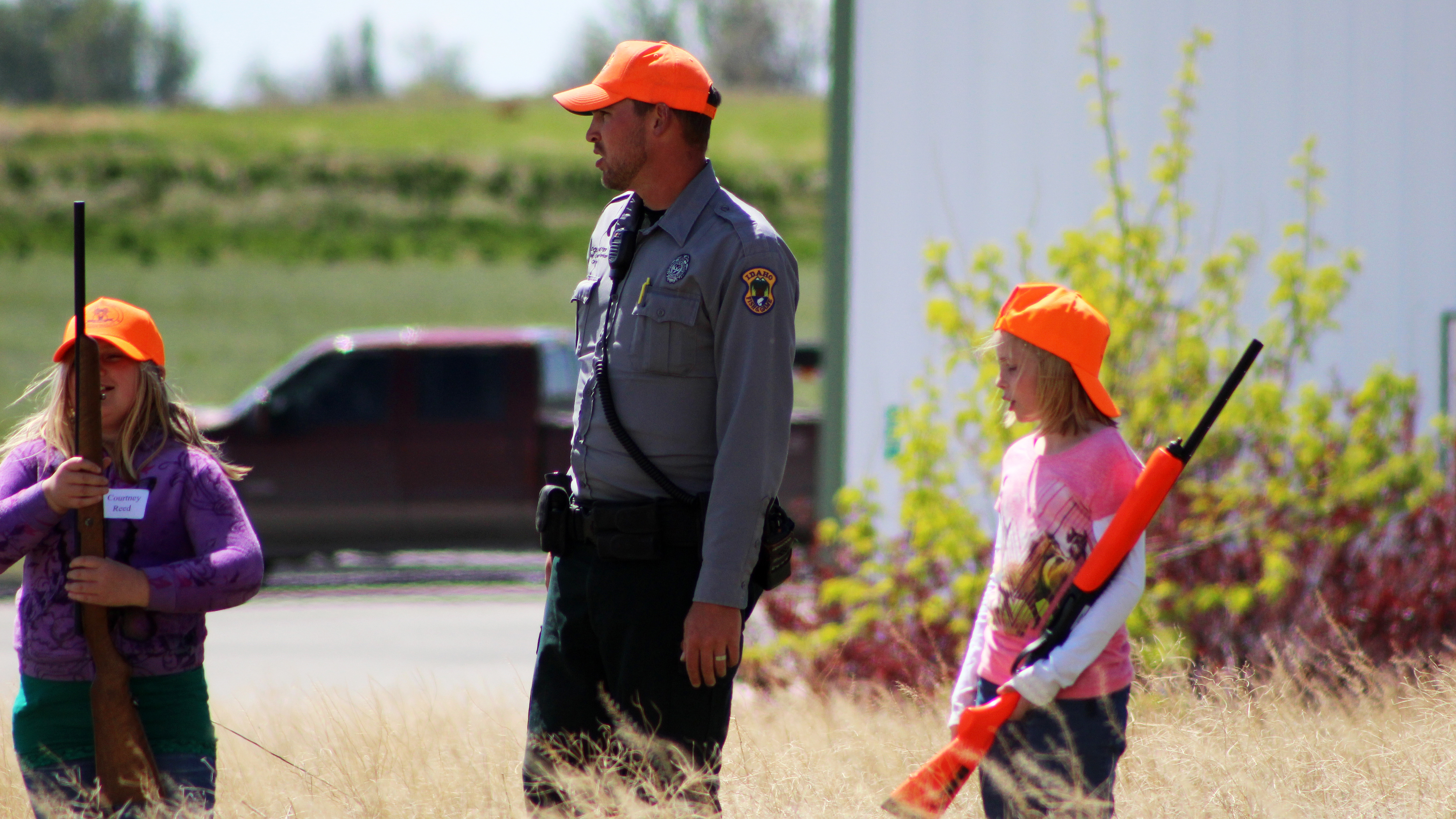 Hunter education instructors work with conservation officers when teaching students