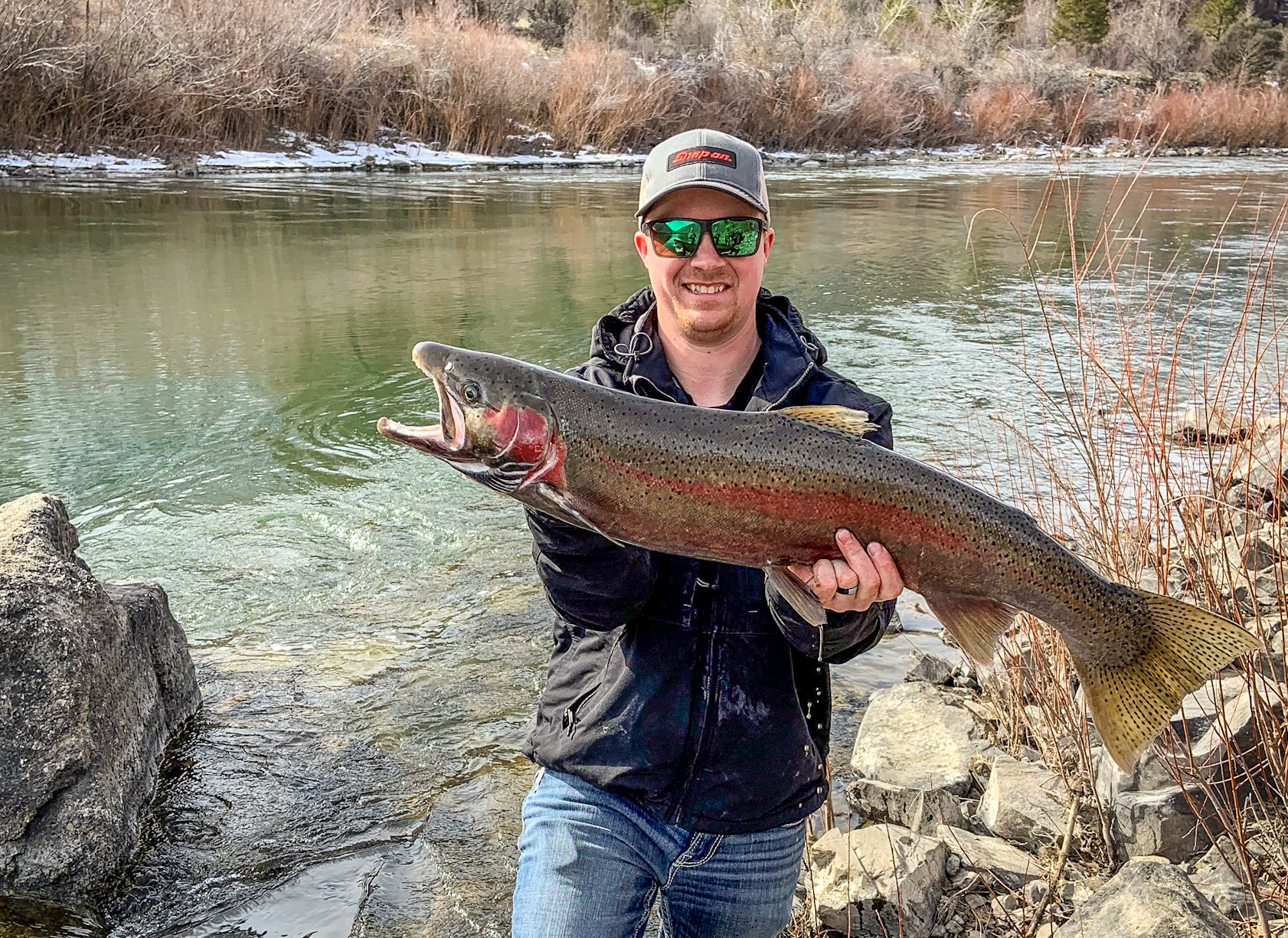 USR steelhead angler below NF