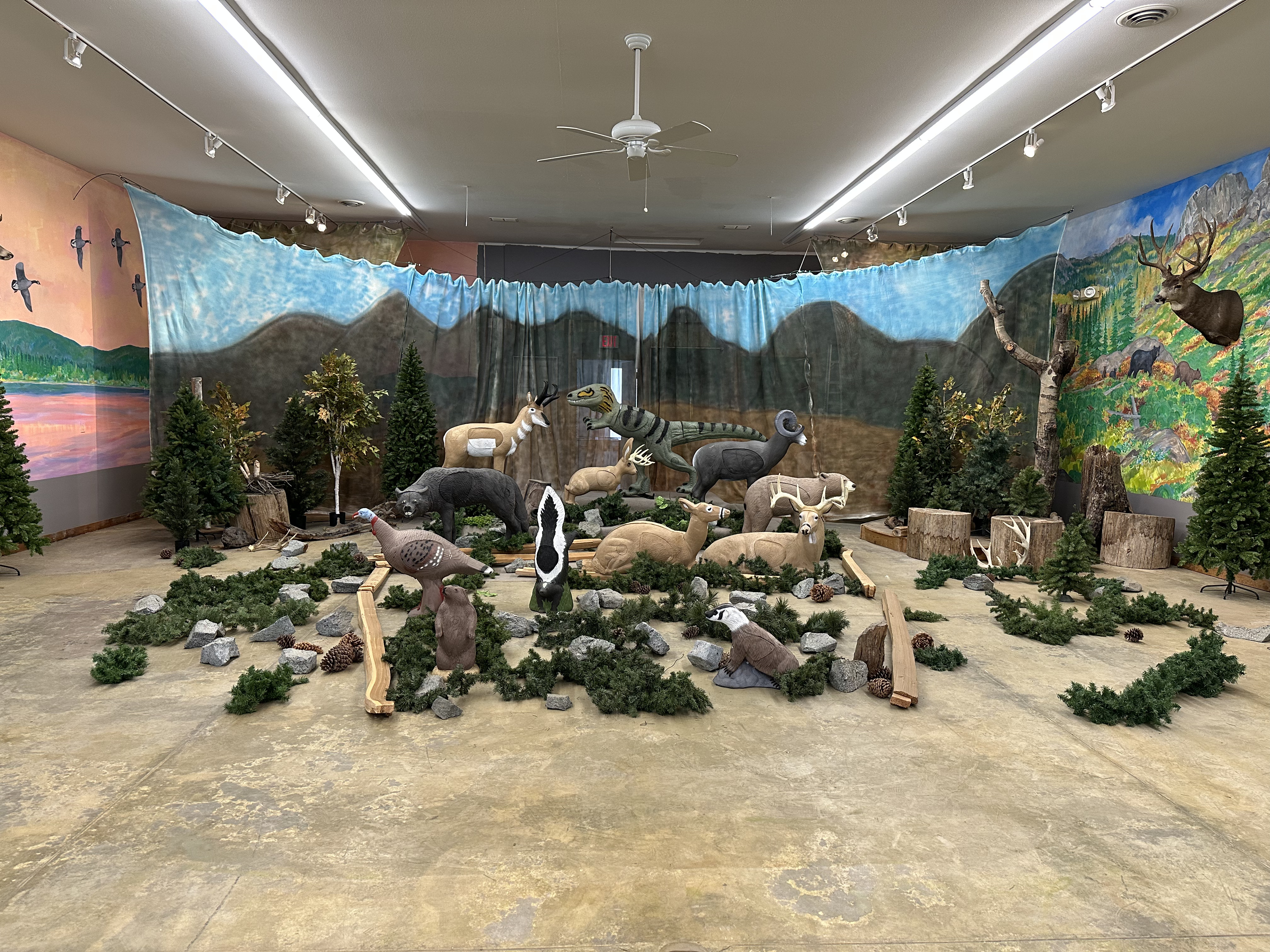 New Idaho Fish and Game 3D archery range at the North Idaho State Fairground.
