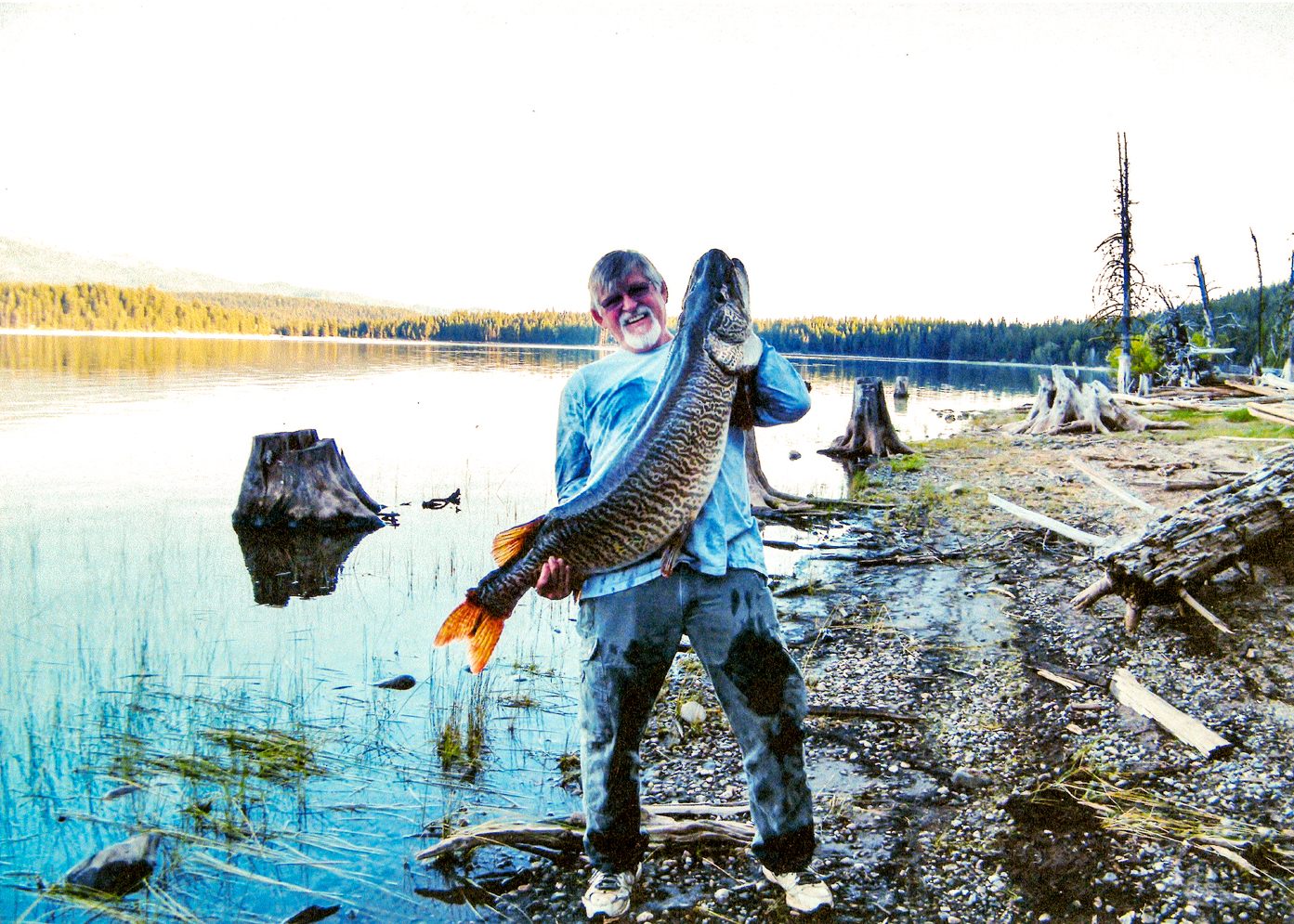 Edward Kalinowski with his state record tiger muskie - 2013