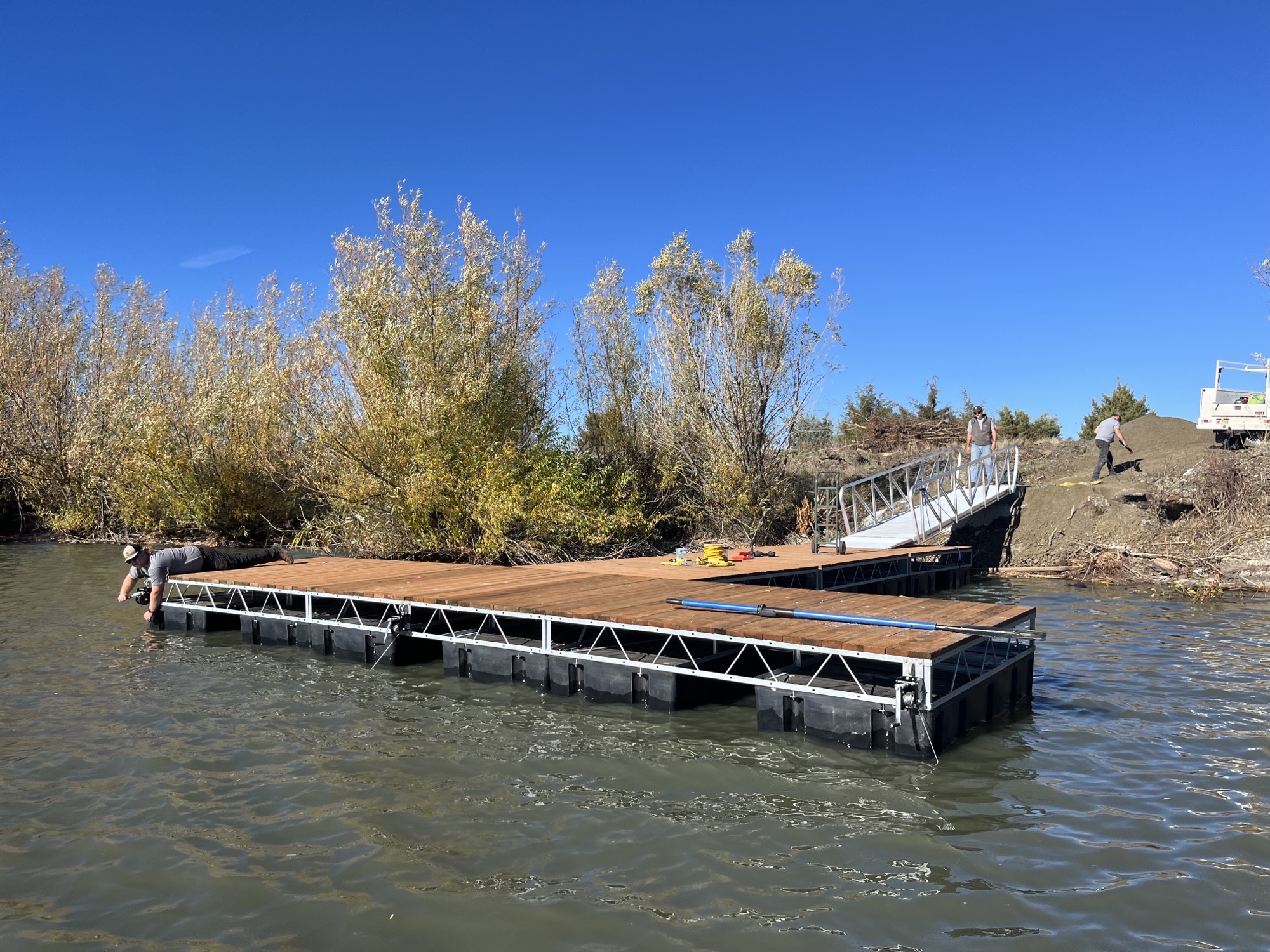Tolo Lake dock