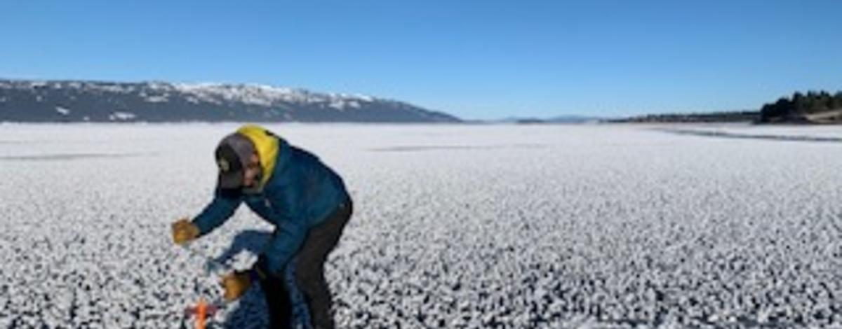 Checking Ice at Crown Point
