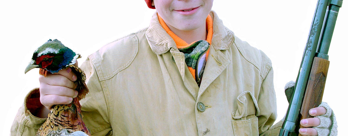 youth pheasant hunter