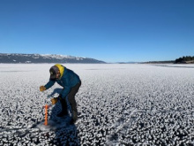 Checking Ice at Crown Point