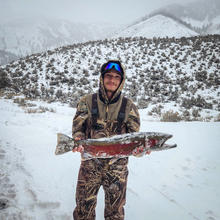 Angler above EFSR spring 2024