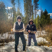 steelhead anglers near Stanley, ID