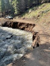 Eagle Creek road washout