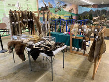 Touch and feel station at North Idaho Fairground 3-D archery range