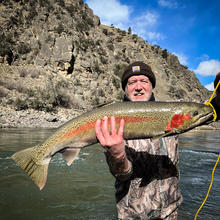 USR steelhead angler below NF